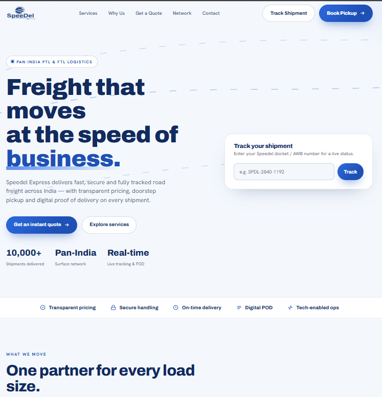 Logistic Template preview
